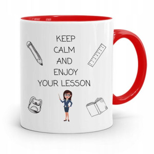 Kubek Czerwony Na Dzień Nauczyciela Keep Calm
