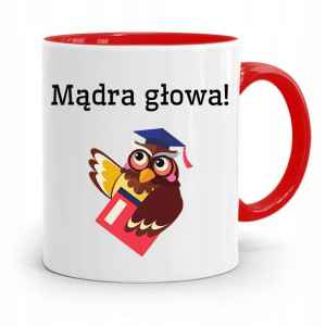 Kubek Czerwony Na Dzień Nauczyciela Mądra Głowa
