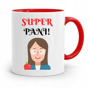 Kubek Czerwony Na Dzień Nauczyciela Super Pani