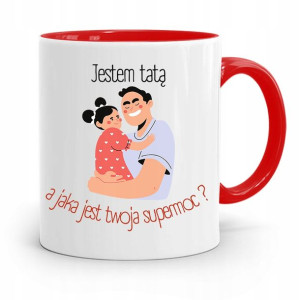 Kubek Czerwony Na Dzień Ojca Dla Taty Jestem Tatą