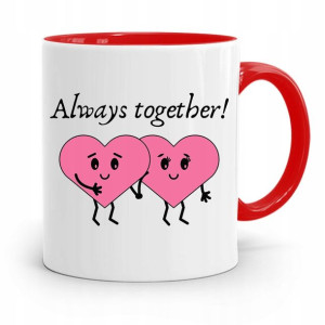 Kubek Czerwony Na Walentynki Always Together!