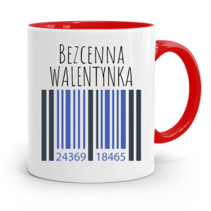 Kubek Czerwony Na Walentynki Bezcenna Walentynka