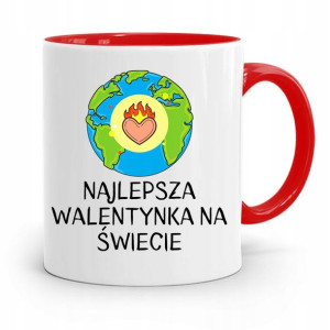 Kubek Czerwony Na Walentynki Najlepsza Na Świecie