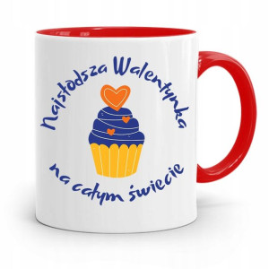 Kubek Czerwony Na Walentynki Najsłodsza Walentynka