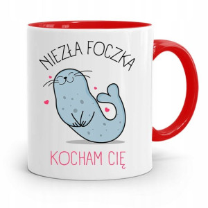 Kubek Czerwony Na Walentynki Niezła Foczka Kocham