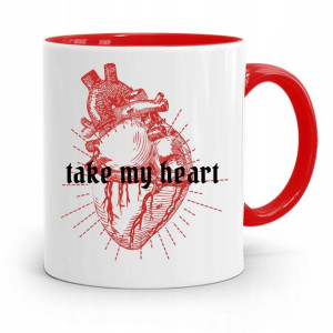 Kubek Czerwony Na Walentynki Take My Heart Prezent