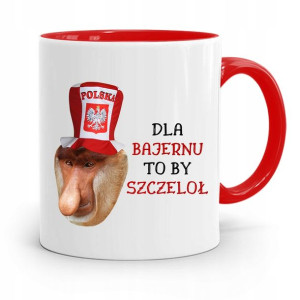 Kubek Czerwony Nosacz Janusz Dla Bajernu Prezent