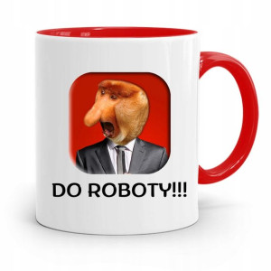 Kubek Czerwony Nosacz Janusz Do Roboty Prezent