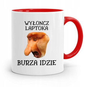 Kubek Czerwony Nosacz Janusz Wyłoncz Laptoka