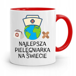 Kubek Czerwony Pielęgniarki Najlepsza Na Świecie