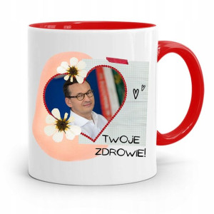 Kubek Czerwony Politycy Premier Mateusz Morawiecki