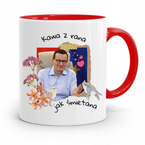 Kubek Czerwony Politycy Premier Mateusz Morawiecki