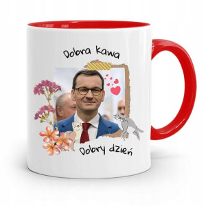 Kubek Czerwony Politycy Premier Mateusz Morawiecki