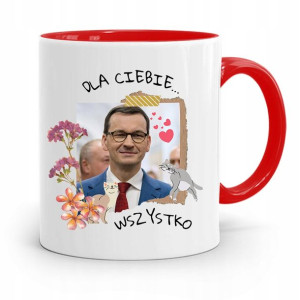 Kubek Czerwony Politycy Premier Mateusz Morawiecki