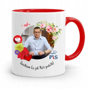 Kubek Czerwony Politycy Premier Mateusz Morawiecki