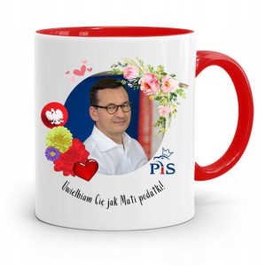 Kubek Czerwony Politycy Premier Mateusz Morawiecki