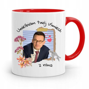 Kubek Czerwony Politycy Premier Mateusz Morawiecki