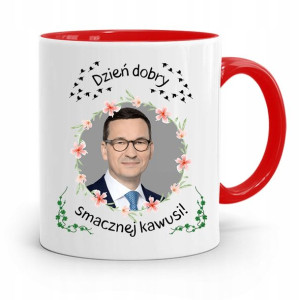 Kubek Czerwony Politycy Premier Mateusz Morawiecki