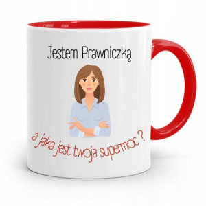Kubek Czerwony Prawnika Mecenasa Jestem Prawniczką