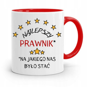 Kubek Czerwony Prawnika Najlepszy Prawnik Prezent