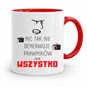 Kubek Czerwony Prawnika Wszystko Denerwuje Prezent