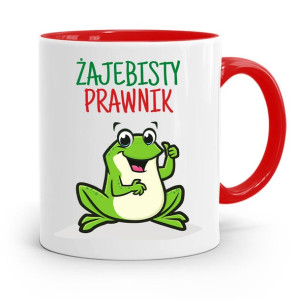 Kubek Czerwony Prawnika Żajebisty Prawnik Prezent