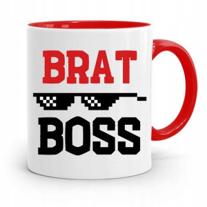 Kubek Czerwony Prezent Dla Brata Dziecka Brat Boss