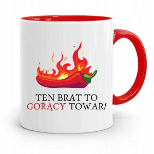 Kubek Czerwony Prezent Dla Brata Gorący Towar!