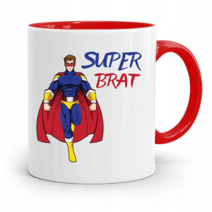Kubek Czerwony Prezent Dla Brata Super Brat