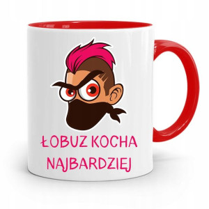 Kubek Czerwony Prezent Dla Chłopaka Faceta Łobuz