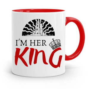 Kubek Czerwony Prezent Dla Chłopaka I'm Her King