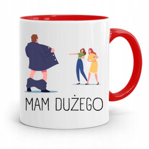 Kubek Czerwony Prezent Dla Chłopaka Mam Dużego