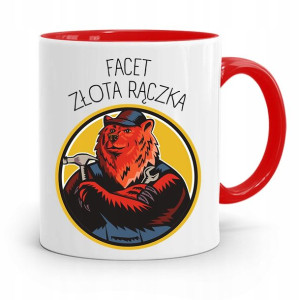 Kubek Czerwony Prezent Dla Chłopaka Złota Rączka