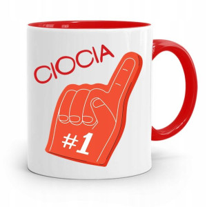 Kubek Czerwony Prezent Dla Cioci Ciocia #1