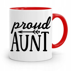 Kubek Czerwony Prezent Dla Cioci Proud Aunt