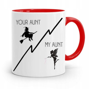 Kubek Czerwony Prezent Dla Cioci Your Aunt My Aunt