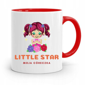 Kubek Czerwony Prezent Dla Córki Little Star