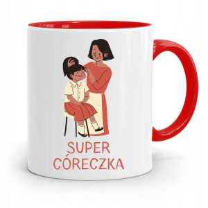 Kubek Czerwony Prezent Dla Córki Super Córeczka