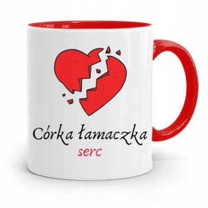 Kubek Czerwony Prezent Dla Córki Łamaczka Serc
