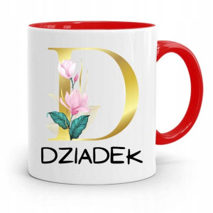 Kubek Czerwony Prezent Dla Dziadka Dziadziusia