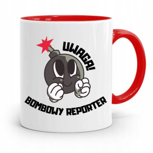 Kubek Czerwony Prezent Dla Dziennikarza Reportera