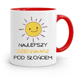 Kubek Czerwony Prezent Dla Dziennikarza Reportera