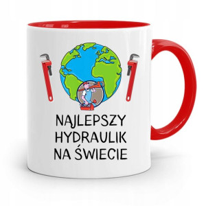 Kubek Czerwony Prezent Dla Hydraulika Najlepszy