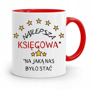 Kubek Czerwony Prezent Dla Księgowej Księgowego