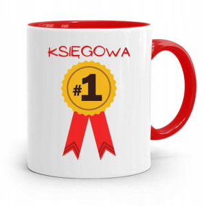 Kubek Czerwony Prezent Dla Księgowej Księgowego