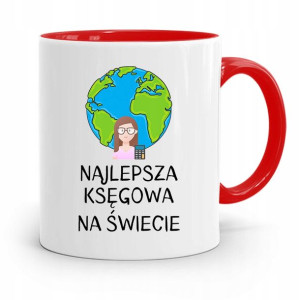 Kubek Czerwony Prezent Dla Księgowej Księgowego