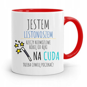 Kubek Czerwony Prezent Dla Listonosza Jestem