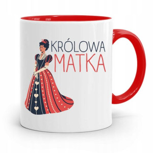 Kubek Czerwony Prezent Dla Mamy Królowa Matka