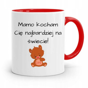 Kubek Czerwony Prezent Dla Mamy Mamo Kocham Cię