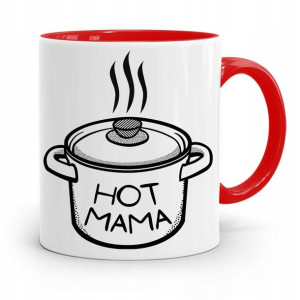 Kubek Czerwony Prezent Dla Mamy Matki Hot Mama